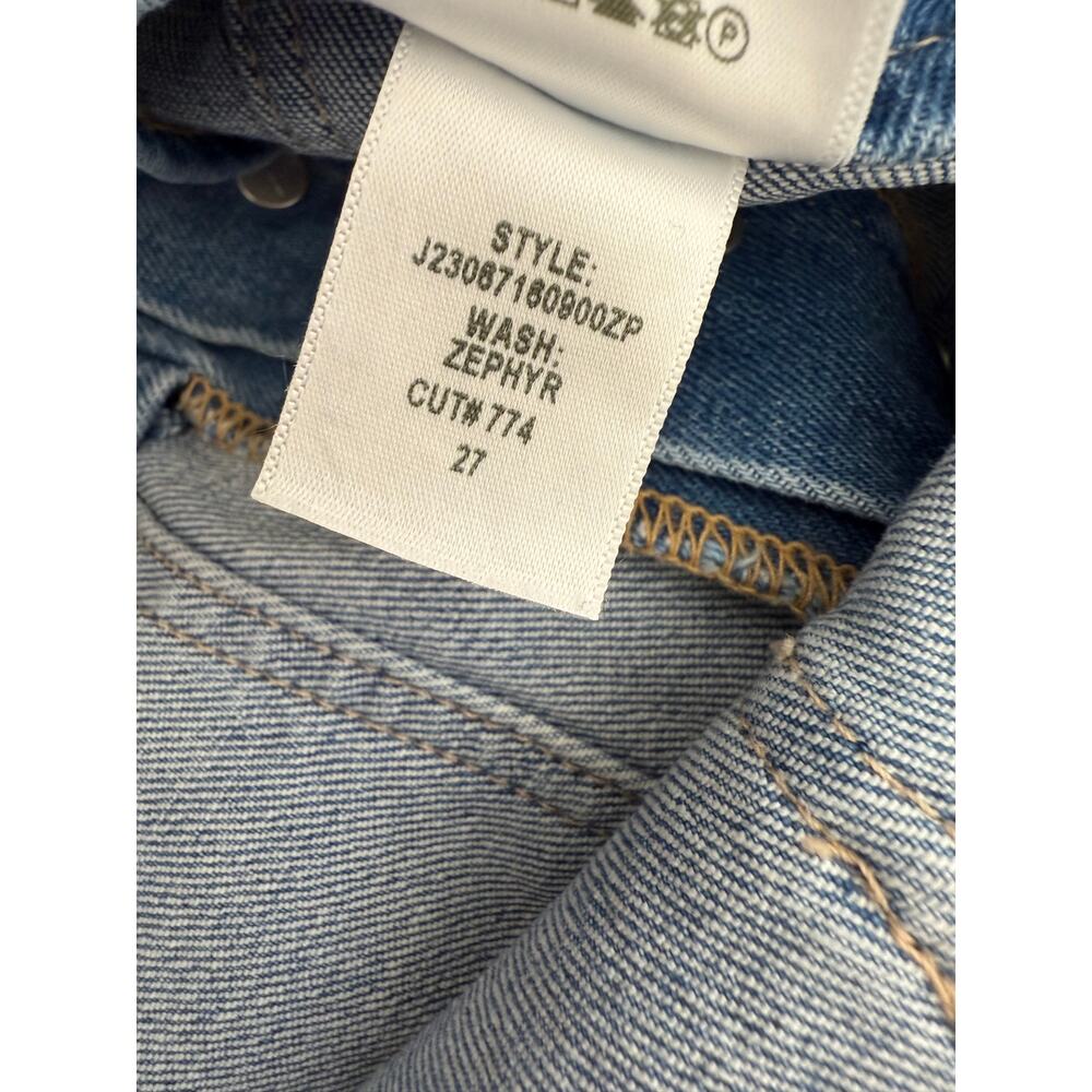 Veronica Beard Crosbie High Rise Cropped Wide Leg Jeans Women's Size 27 Zephyr - Picture 9 of 9